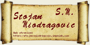 Stojan Miodragović vizit kartica